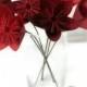 Ombre Reds OOAK, Cardstock, Origami Paper Flowers