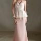 Elegant A-line Sweetheart Sashes/Ribbons Floor-length Lace Satin Bridesmaid Dresses - Dressesular.com