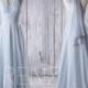 2016 Convertible Light Blue Chiffon Bridesmaid Dress, Wedding Dress, Baby Blue Prom Dress, Long A Line Prom Dress Floor Length (T157)