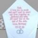 Personalized GROOM gift from BRIDE "I love you so much" Wedding Handkerchief