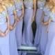 Lilac Bridesmaid Dress,long Bridesmaid Dress,lace Top Bridesmaid Dress,sweetheart Bridesmaid Dresses,BD825