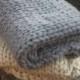 Chunky Knit Blanket. Chunky knit Mohair Blanket , King size blanket, Giant knit blanket, Chunky knit Throw, Super Chunky knit blanket