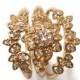 Diamond Art Deco Petal Engagement Set - 18K Rose Gold and Diamond engagement ring, leaf ring, flower ring, antique, vintage, Wedding Set