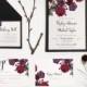 Botanic Rose Floral Wedding Invitations Printable, rose floral invite, spring wedding invitation, botanic roses invite, Elegant roses invite