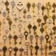 124 Steampunk Skeleton Keys Bulk Lot Brass Silver Gold Charms Wedding Tags Cards Beads Pendant Set Collection Reproduction Vintage Antique