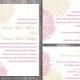 DIY Wedding Invitation Template Set Editable Word File Instant Download Printable Floral Invitation Pink Wedding Invitation Gold Invitations