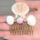 Mermaid Sea Shell Hair comb Beach Wedding Hair Accessories Beach Hair Comb Seashells Flower Hair Comb Crystal Hair Comb Seashell Hair pin