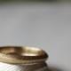 Gold wedding ring Rustic wedding ring Wedding Bands Stacking Ring set Gold Stack
