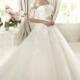 Elegant Tulle Ball Gown Strapless Natural Waist Floor Length Wedding Gowns - Compelling Wedding Dresses