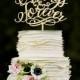 Wedding Cake Topper Always & Forever Unique Wedding Cake Topper Wood Rustic Cake Topper Gold cake Topper