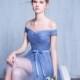 Blue Dress, Vintage Prom Dress,Evening Dress, Bridesmaid Dress, Gown