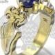 Final fantasy XIV SWORD ring, .925 sterling 14k Yellow/white Gold ring Custom made *** Made to order - 125