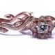 BLOOMING Work Of Art - Flower Rose  Lotus Diamond Engagement Wedding Ring Set - 14K - brides - fL07 Beautiful Petra Patented design