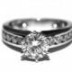 CERTIFIED 2.31cttw - with 1.51 F/Si Round  center -  Diamond Engagement Ring 14K white gold - READY to Ship - Bp021