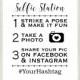 Custom Selfie Station Sign, Wedding Hashtag Sign, Digital Hashtag Sign, Printable Wedding Sign, 8x10 Custom Printable Party Sign