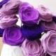 Purple Felt Roses - Felt Flower Wedding Bouquet - Flower Arrangement - Centerpiece - Toss Bouquet - Radiant Orchid