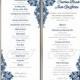 Navy Blue Wedding Program Template - Instant Download Microsoft Word,Elegant Wedding Program,Blue Lace Wedding Program Navy Program