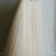 Ivory with champange colored simple strappy wedding dress