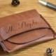 Personalized Leather Wallet, Mens Handmade Wallet, Flap Wallet, Minimalist Credit Card Wallet