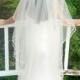 Full Double Angel Cut Wedding  Veil, Waltz Length, with Satin Ribbon and Silver Swarovsky Crystals - Buenos Aires