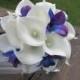 Tropical Natural Touch Orchid And Calla Lily Bouquet