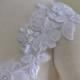 Set of Two Detachable White or Ivory Beaded Corded Lace Straps to Add to your Wedding Dress it Can be Customize