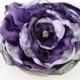 Purple and Lavender Flower Accessory, Hair Clip or Pin Brooch, Wedding, Bridal Sash, Maternity Sash