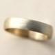 Men's Wedding Band, 4.5mm Low Dome 10k Recycled Hand Carved Yellow Gold Wedding Ring  -  Made in Your Size