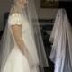 Bridal Veil, Simplicity Veil, Drop Veil, 2 Tier Bridal Veil, Sweep Length Veil, Made-to-Order Veil, Handmade Veil