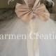 Mini Bride Flower Girl Dress Blush/Ivory