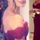 Elegant Prom Dress -Burgundy Mermaid Off-the-Shoulder with Lace