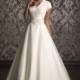 Allure Bridals M494 Modest A-Line Dress - Crazy Sale Bridal Dresses
