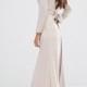 TFNC WEDDING Bow Back Maxi Dress with Long Sleeves