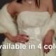 Faux fur Angora wrap shawl shrug stole long wedding bridal cover up FW202 AVAILABLE IN white, ivory, silver gray, black