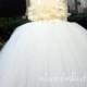 Ivory tutu dress Flower Girl Tutu Dress baby dress toddler birthday dress wedding dress newborn to 24m