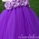 Flower Girl Dress purple Orchid tutu dress baby dress toddler birthday dress wedding dress 1T 2T 3T 4T 5T 6T- 9T