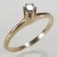 Antique Single Cut Diamond Engagement Ring