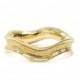 Wave gold ring. 14k Yellow gold ring. Curvy wedding ring. Gold ring. Wave wedding ring. Wave gold ring (gr-9315-1105)