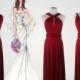 Handmade Bridesmaid Dresses,Wine Red Dress,Red Bridesmaid Dress,Floor-Length Bridesmaid Dress,Bridesmaid Gown