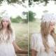 Ivory Lace Bridal Cap with a bit of Glistening Detail