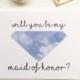 SALE! Will You Be My Maid of Honor? Ask Maid of Honor Proposal Card