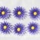 daisy fondant flowers 12 purple ombre edible flowers cake cupcake topper decorations wedding birthday bridal shower christening anniversary