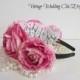 Flower Crown Wedding, Pink Wedding, Pink Flower, Headband, Floral Headpiece, Head Wreath, Pink Floral Crown, Ranunculus
