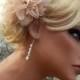 A Bridal Fascinator,Ivory Flower Hair Clip,Wedding Fascinator, Floral Hair Clip, Wedding Comb, Bridal, Bridal Headpiece, Flower Comb