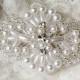 Rhinestone Applique Bridal Accessories Crystal Trim Rhinestone Beaded Applique Wedding Dress Sash Belt Headband Jewelry RA008