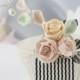 Blush Pink Mint Peach Bridal Comb, Pale Pink Soft Mint Pearl Comb, Bridal Gifts Comb, Fall Ivory Pink Mint Wedding