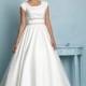 Allure Modest M535 Satin Ball Gown Wedding Dress - Crazy Sale Bridal Dresses