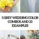 5 Grey Wedding Color Combos And 33 Examples - Weddingomania