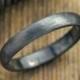 4mm Half Round Mens Wedding Ring, Rhodium Plated