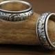 Spinner Ring - Floral and Scroll in Sterling Silver - Made to Order - Free Shipping in the U.S.